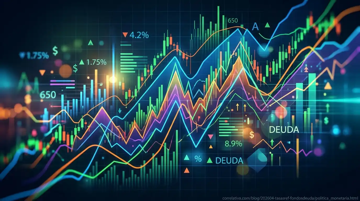Gráfica de inversión en deuda y política monetaria de Banxico